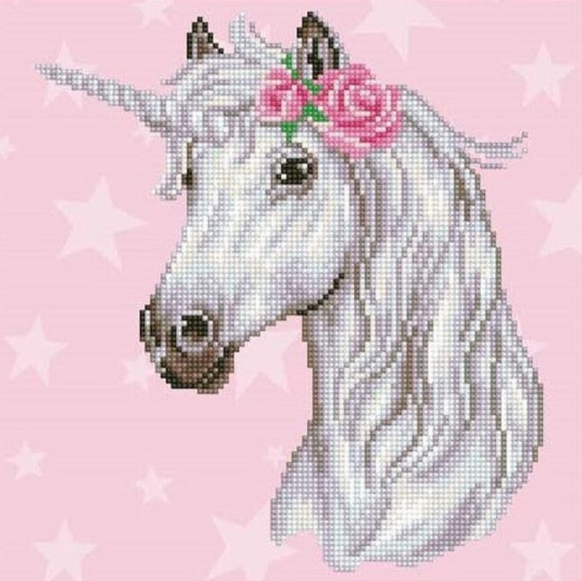 Diamond Art Kit 12x12" - Flower Unicorn