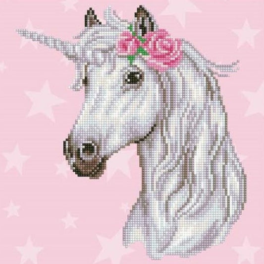 Diamond Art Kit 12x12" - Flower Unicorn