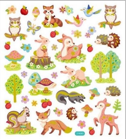 Forest Critter Stickers