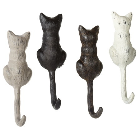 Cat Tail Wall Hook - Set of 4