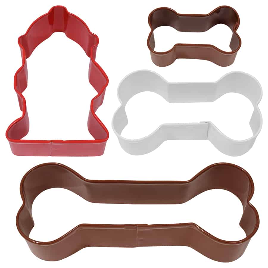 Dog Bone Cookie Cutter Set of 4