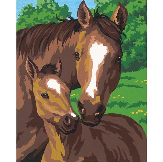 Paint by Number 8" x 10" - Mare & Foal