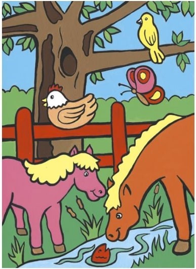 My First Paint by Number Kit - Farm Animals