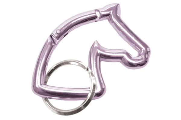 Horse Head Carabiner Keychain - Lilac