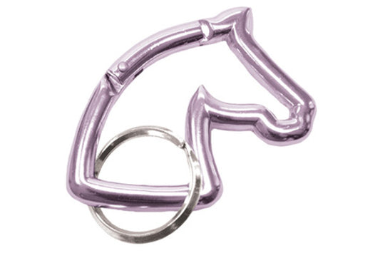 Horse Head Carabiner Keychain - Lilac