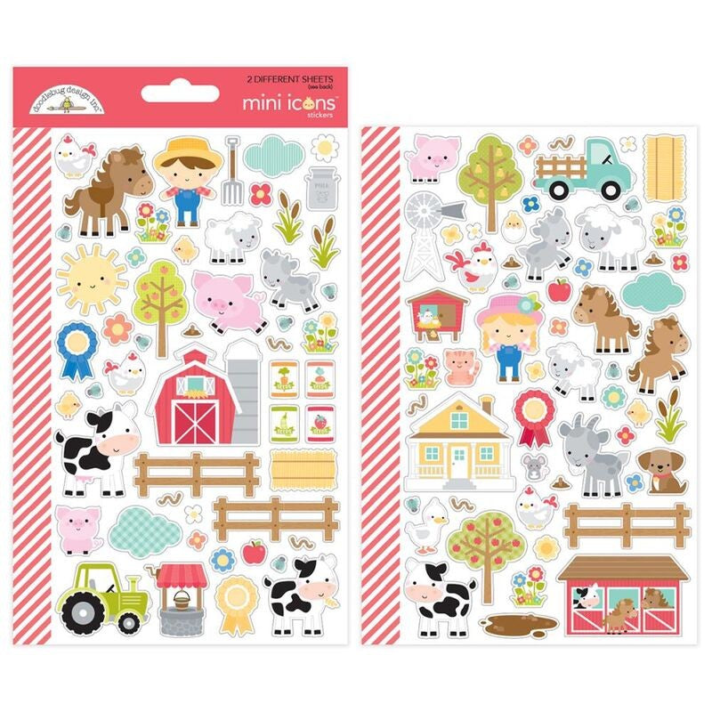 On the Farm Stickers - 2 Sheets/pkg