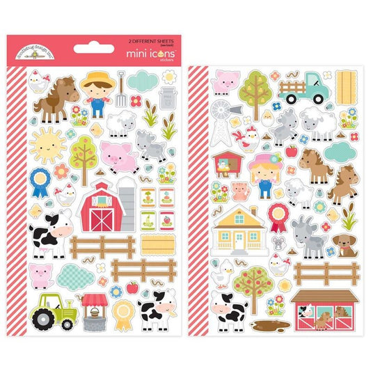 On the Farm Stickers - 2 Sheets/pkg