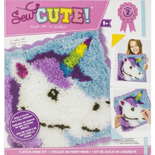 Sew Cute! Latch Hook Kit - Unicorn