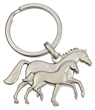 Mare & Foal Metal Keychain