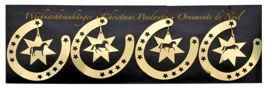 Metal Ornaments - Gold - Set of 4