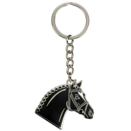 Horse Head with Bridle Keychain