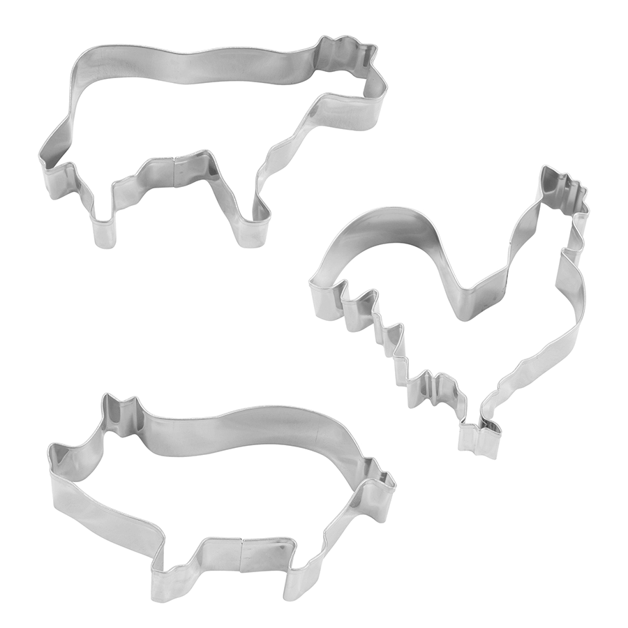 Farm 3 PC Cookie Cutter Set
