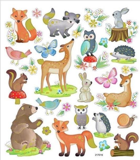 Woodsy Creatures Stickers