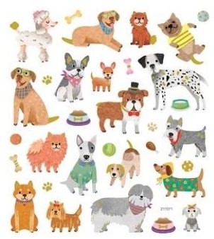 Dog Play Stickers