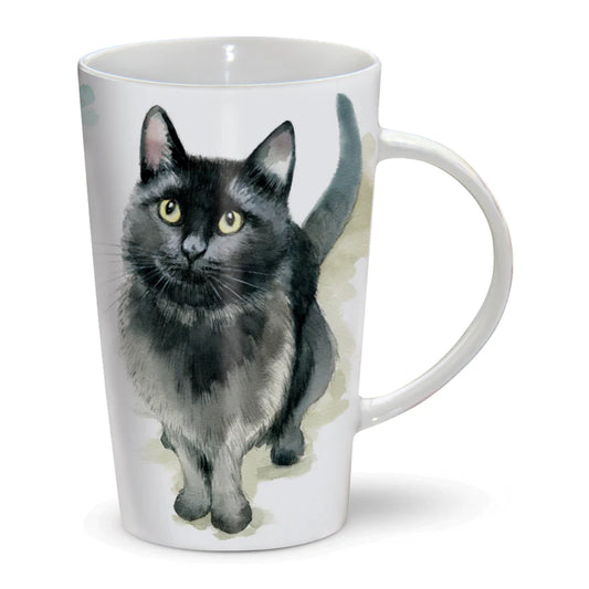 Black Cat Latte Mug