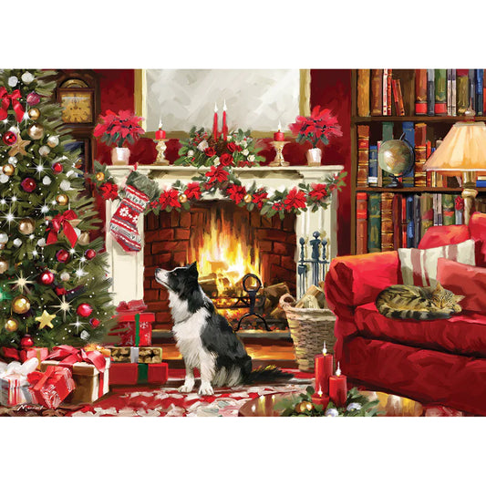 1000 piece Jigsaw Puzzle - Festive Fireside