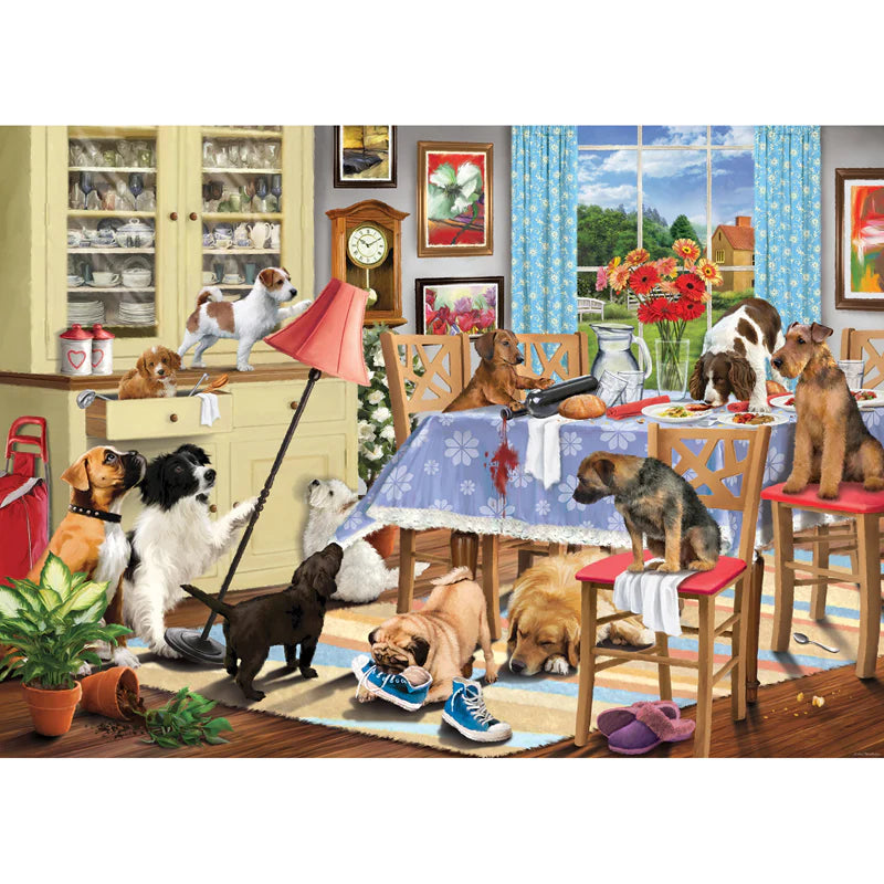 1000 piece Jigsaw Puzzle - Dogs in the Dining Room