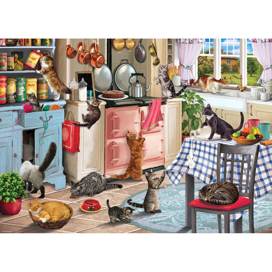 1000 piece Jigsaw Puzzle - Cats In The Kitchen