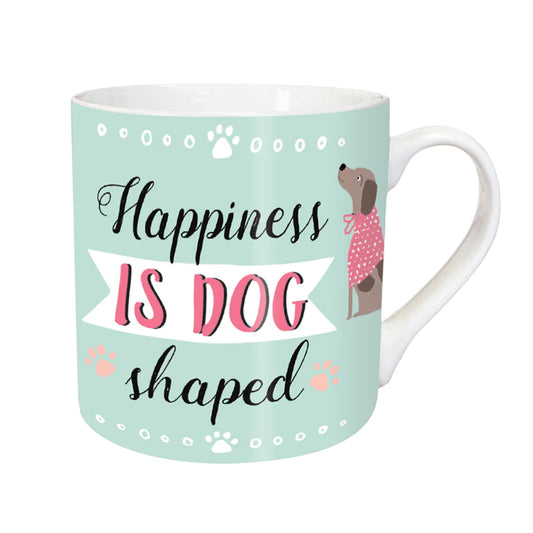 Happiness is Dog Shaped Tarka Mug