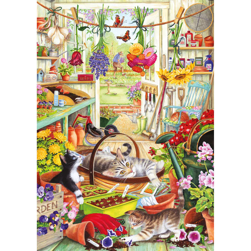 500 XL Piece Jigsaw Puzzle - Allotment Kittens