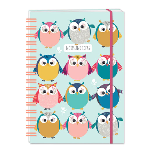 Little Owls Hardcover A5 Notebook