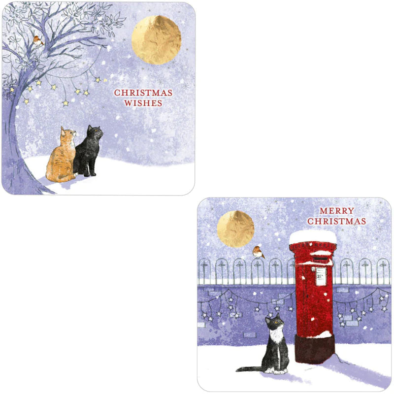 Christmas Cats Luxury Christmas Cards - 10 pack