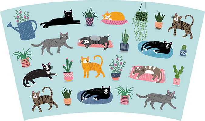 Cats and Plants Riverbank Mug