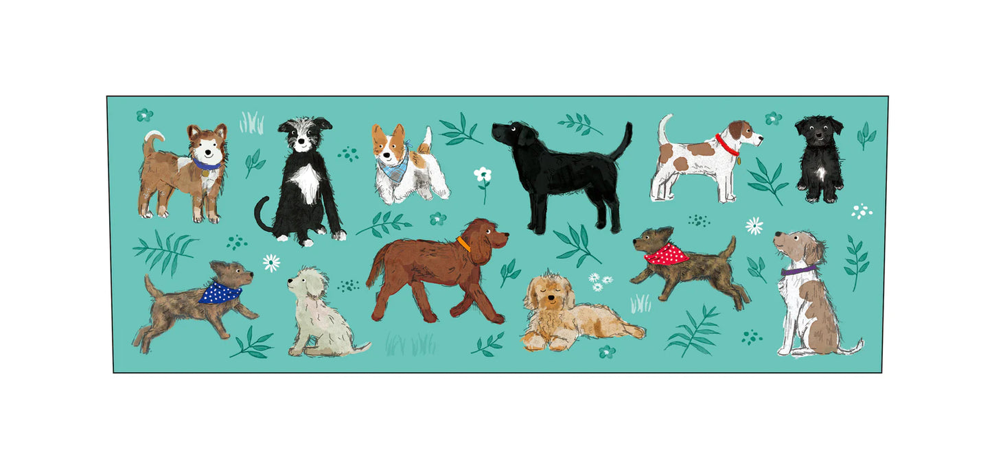 Dogs and Floral Pattern Tarka Mug