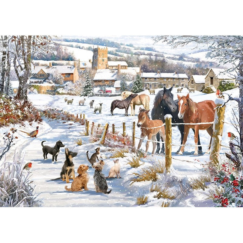 1000 Piece Jigsaw Puzzle - Winter Fields