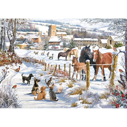 1000 Piece Jigsaw Puzzle - Winter Fields