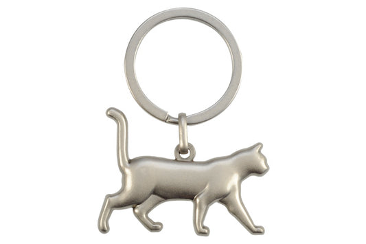 3D Metal Cat Keychain