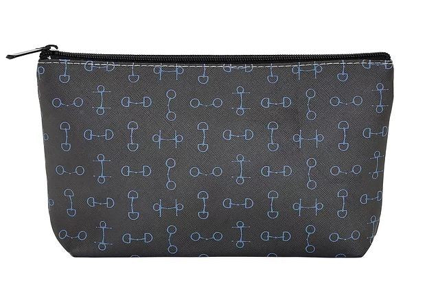 Snaffle Bits Cosmetic Pouch Black Medium