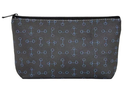 Snaffle Bits Cosmetic Pouch Black Medium