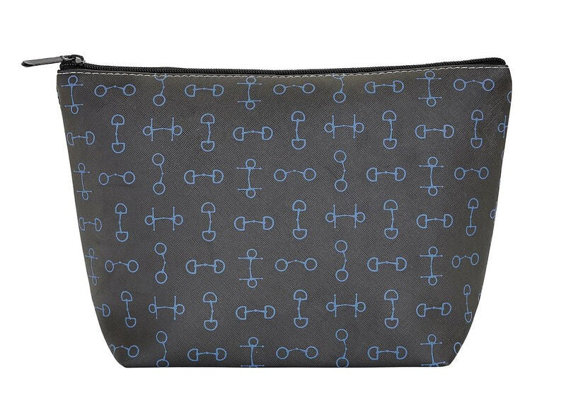 Snaffle Bits Cosmetic Pouch Black Large