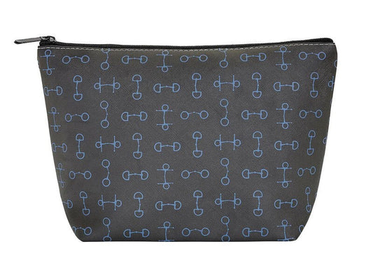 Snaffle Bits Cosmetic Pouch Black Large