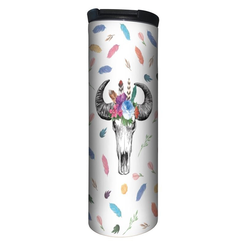 TF Barista Tumbler - Boho Cow Skull