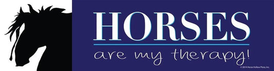 HHP Bumpersticker: Horses are my Therapy