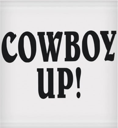 Cowboy Up Sticker