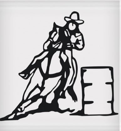 Barrel Racer Sticker