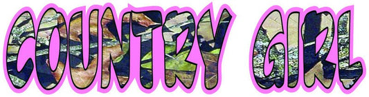 Country Girl Camo Sticker