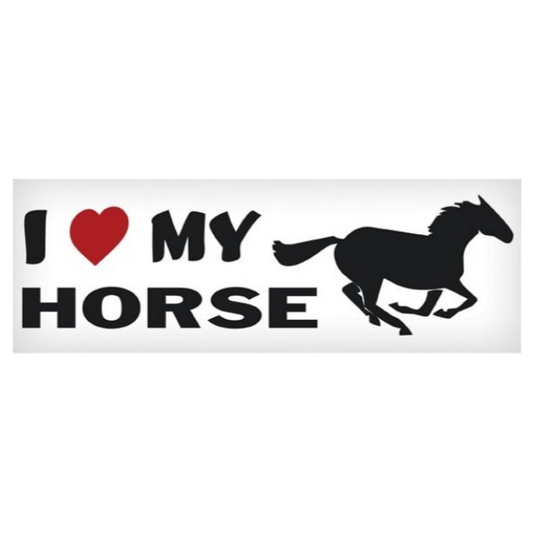 I Love My Horse Sticker