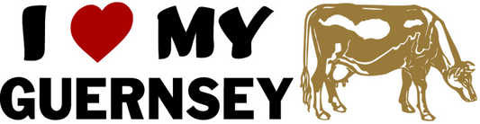 I Love My Guernsey Sticker