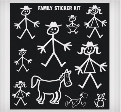 Stick Family Sticker