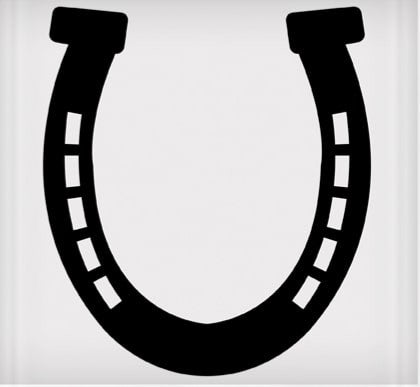Large Horseshoe Sticker