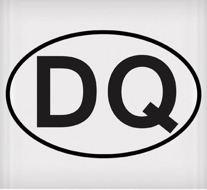 DQ Oval Sticker