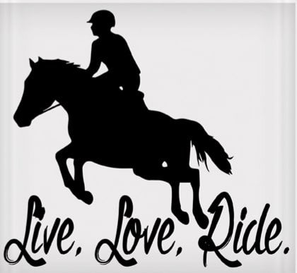 Live, Love, Ride Jumper Sticker