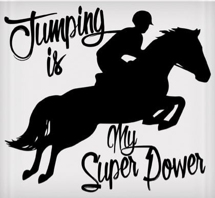 Jumping is my Superpower Sticker