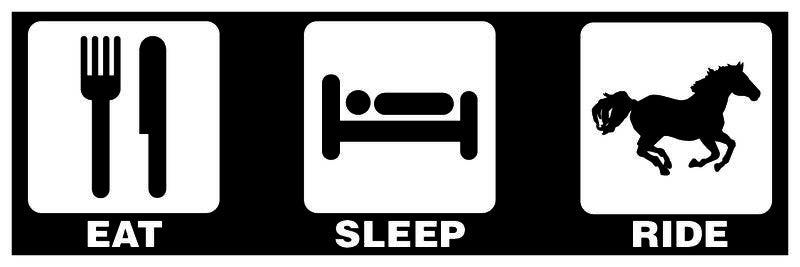 Eat. Sleep. Ride Sticker