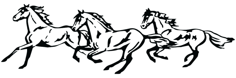 Galloping Horses Sticker