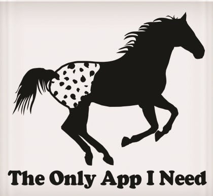 The Only App I Need Sticker